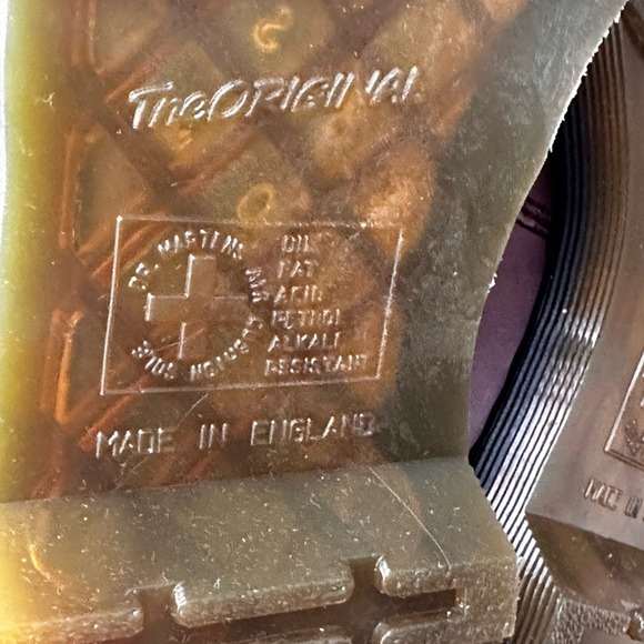 Dr. Martens NWB Size 12US Men's‎ Snaffle Needles Burgundy Leather Chelsea Boots - Picture 12 of 13